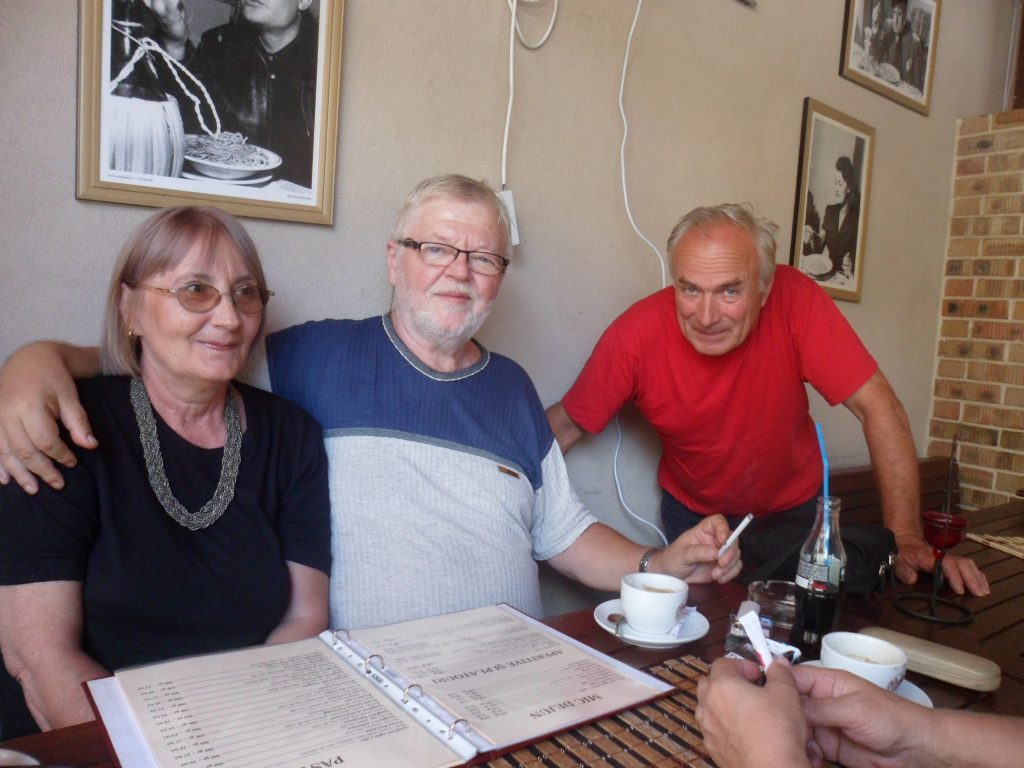 Dana cu Dan Aldea și un admirator din Zalău ing Vasile Remeș
